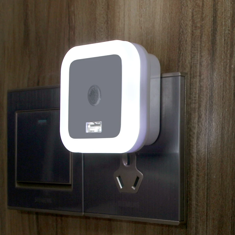 Квадратный автоматический светодиодный светильник индукции Сенсор Управление