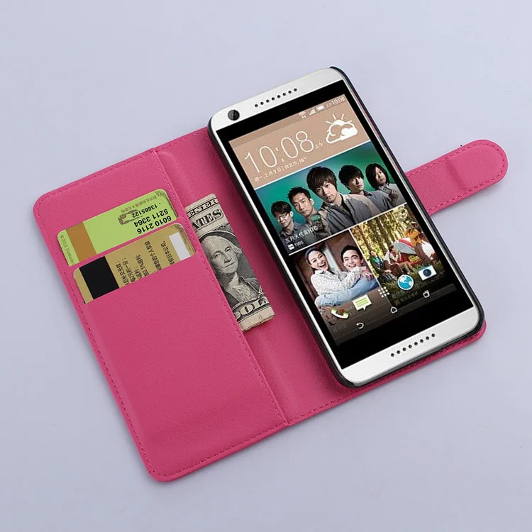 Кожаный чехол книжка для HTC Desire 626 650 Бумажник 626G + 626S 626D 626W телефона из ТПУ с