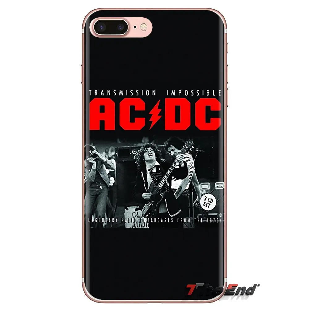 AC DC Transparent Soft Cases Covers For Samsung Galaxy A3 A5 A7 A9 A8 Star A6 Plus 2018 2015 2016 2017 |