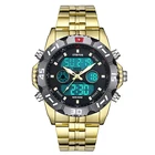 Часы наручные STRYVE Мужские кварцевые Светодиодные, Брендовые спортивные водонепроницаемые цифровые, в стиле милитари