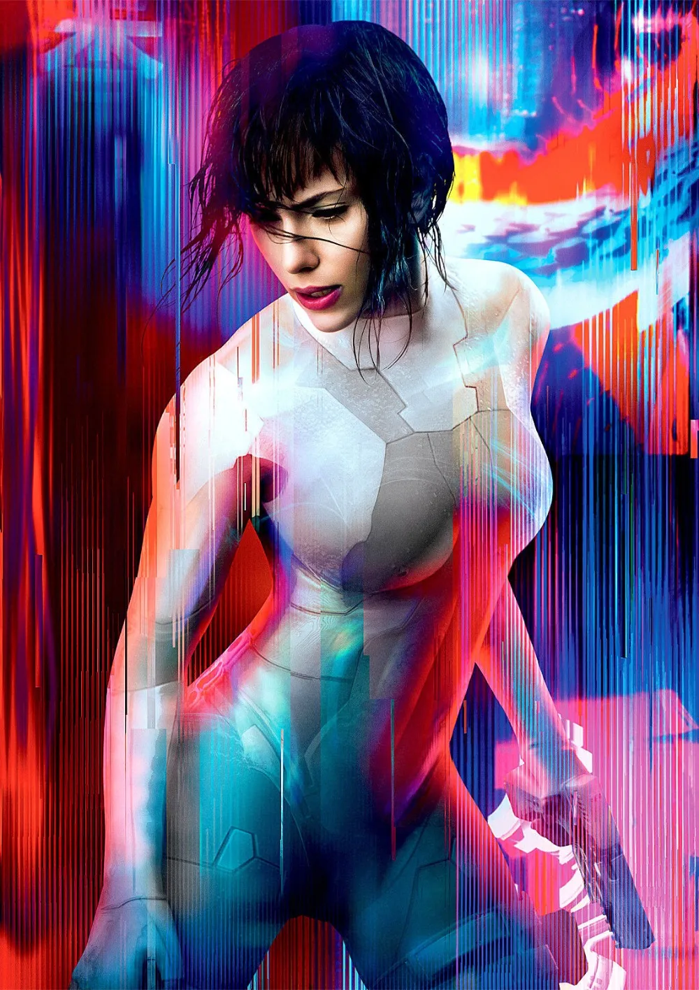 Привидение в скорлупе Постер Скарлетт Юханссон из фильма Шелковый плакат