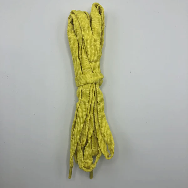 Yellow Шнурки для коньков 180 см длина качественные хлопковые волокна износостойкие 9 цветов подходят для полетов роликовые хоккейные коньки - Цвет: Yellow