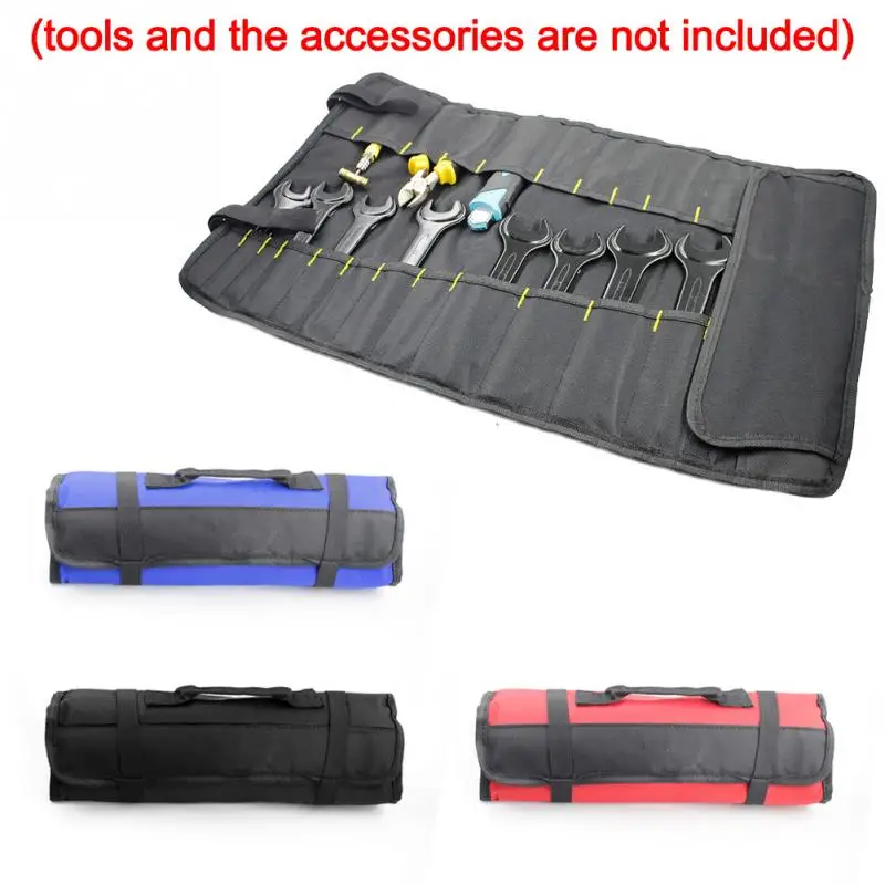 

Multifunction Oxford Cloth Folding Wrench Bag Tool Roll Storage Pocket Tools Pouch Portable Case Organizer Holder