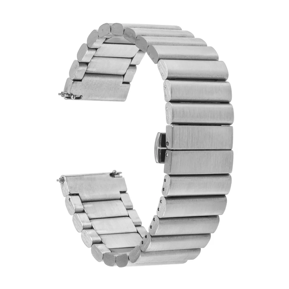 22 мм ремешок для часов из нержавеющей стали ASUS Zenwatch 2 LG G Watch W100 W110 Urbane W150 Pebble Time Quick