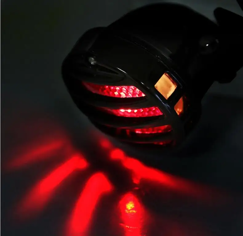 Motorcycle LED Retro Red Rear Tail Brake Stop Light Lamp With License Plate Mount for Harley Honda Suzuki Chopper Bobber KTM |