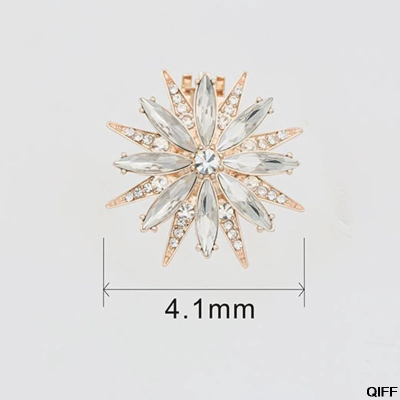 

Fashion Women Shoes Buckle Trend Inlaid Rhinestone Shoe Flower Simple Wild Detachable Buckles
