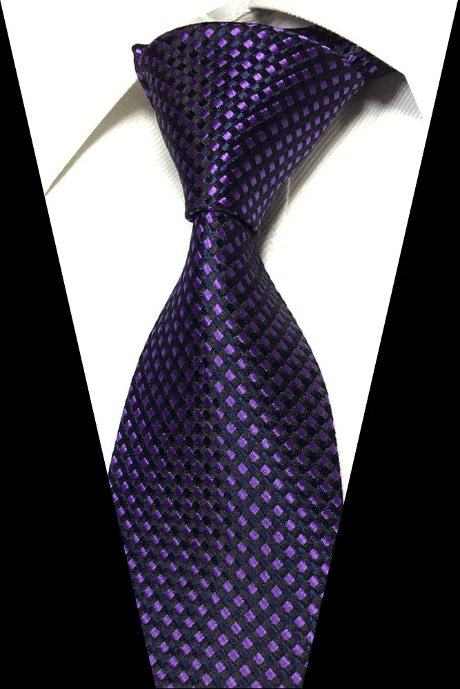 VC-42 Новинка, классические клетчатые мужские роскошные шёлковые мужские галстуки, Пейсли, в клетку, официальные, деловые, свадебные, британские клетчатые галстуки, галстуки 8 см - Цвет: VC-42