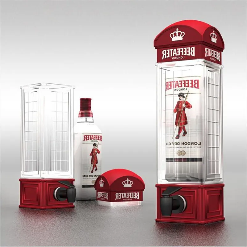 

1000ml Telephone Booth Party Beer Machine Drink Wine Beer Water Dispenser Beer Barrels Bar Beverage Liquor Drink Dispenser