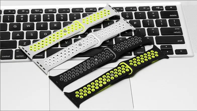Ремешок для Apple Watch, мягкий резиновый браслет для iwatch, силиконовый браслет 38 мм, 42 мм, 40 мм, 44 мм, серия 1/2/3/4/5