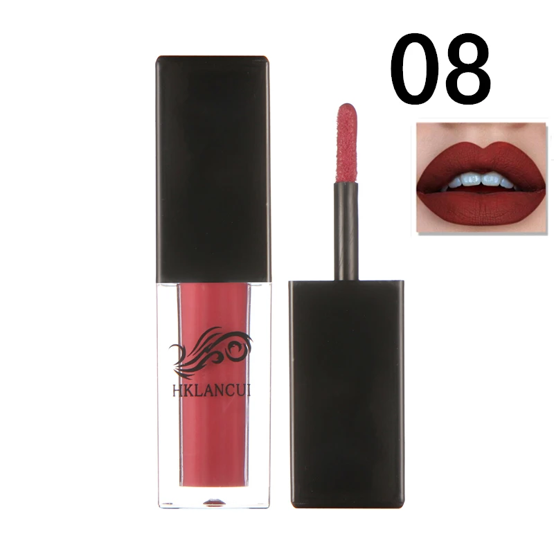 12 Colors Lips Gloss Makeup Waterproof Lipgloss Matte Velvet Liquid Lipstick Make up Maquiagem Lip Blam Cosmetics Tools