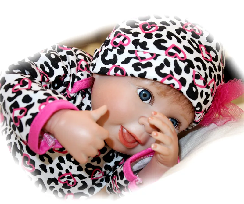 

DollMai brand 18" 45cm doll reborn realistic silicone reborn babies bebe alive reborn bonecas unisex fashion doll for kids gift