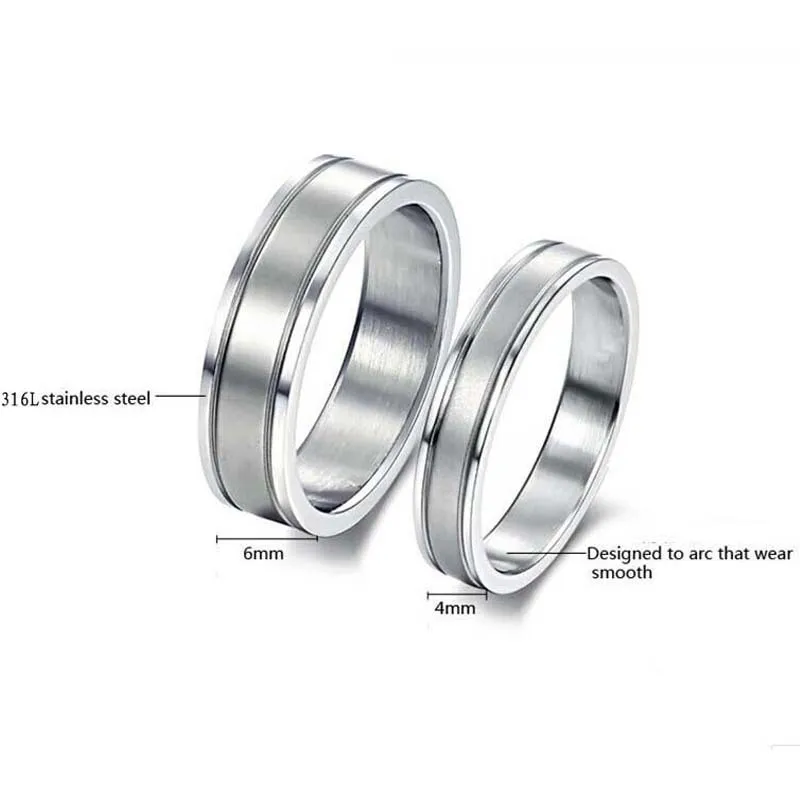 Новое модное кольцо для помолвки высокого качества 316L из нержавеющей стали