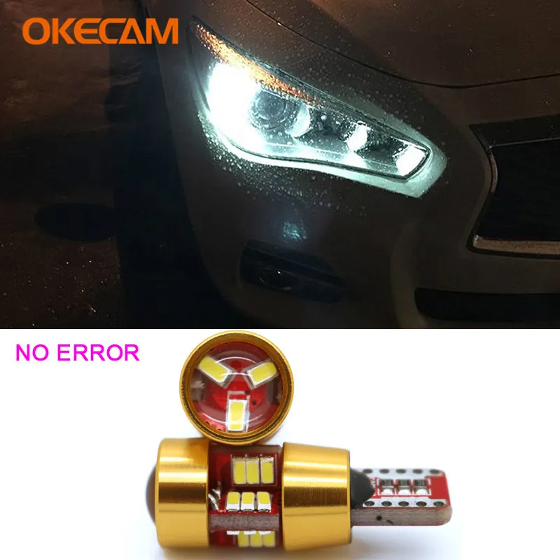 2 шт. автомобисветодиодный светодиодные габаритные огни Canbus T10 W5W для Audi A3 8P 8L 8V A4 B6