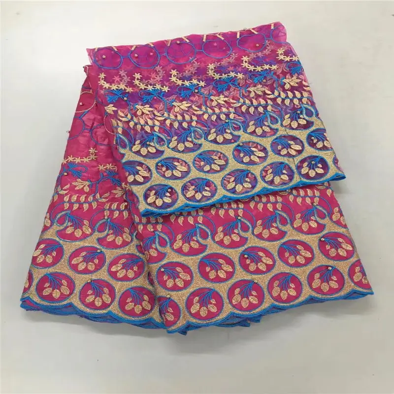 tulle lace fabric bazin brode getzner riche high quality embroidered-blouses woman scarf for dress7yard/lotHLB- | Дом и сад