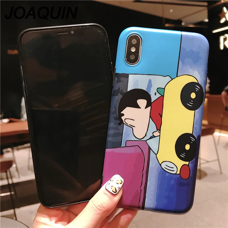Милый Crayon Shin-chan Chi-bi Maruko drive цветной рисунок мягкая ТПУ задняя крышка для iphone 6 6s 7 8
