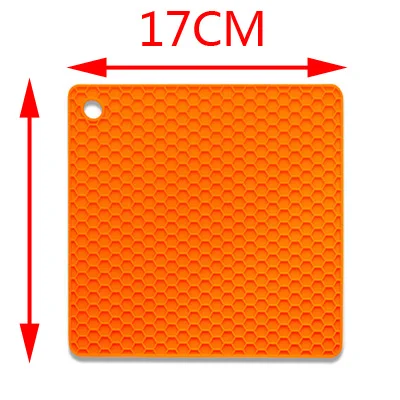 orange Bimoo 17 см X 17 см силиконовый Стол Топ муха Связывание бисера коврик держатель бусин Материал для завязывания мушек - Цвет: orange