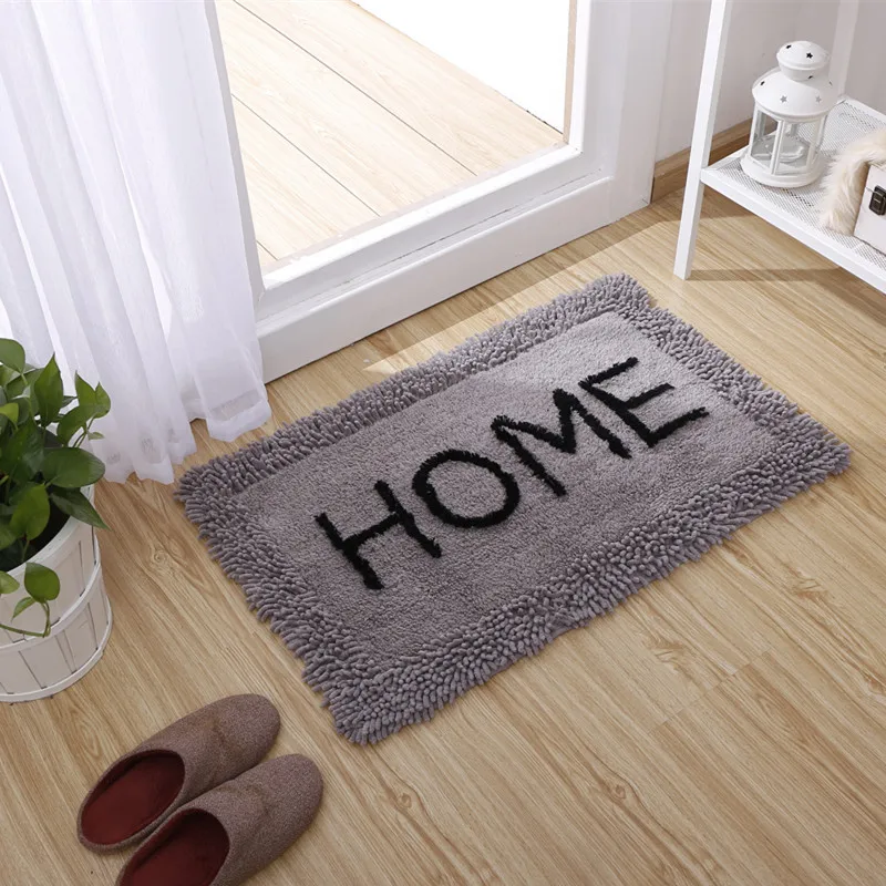45 см х 70 Хлопок синели письмо коврики для комнаты без скольжения коврик и