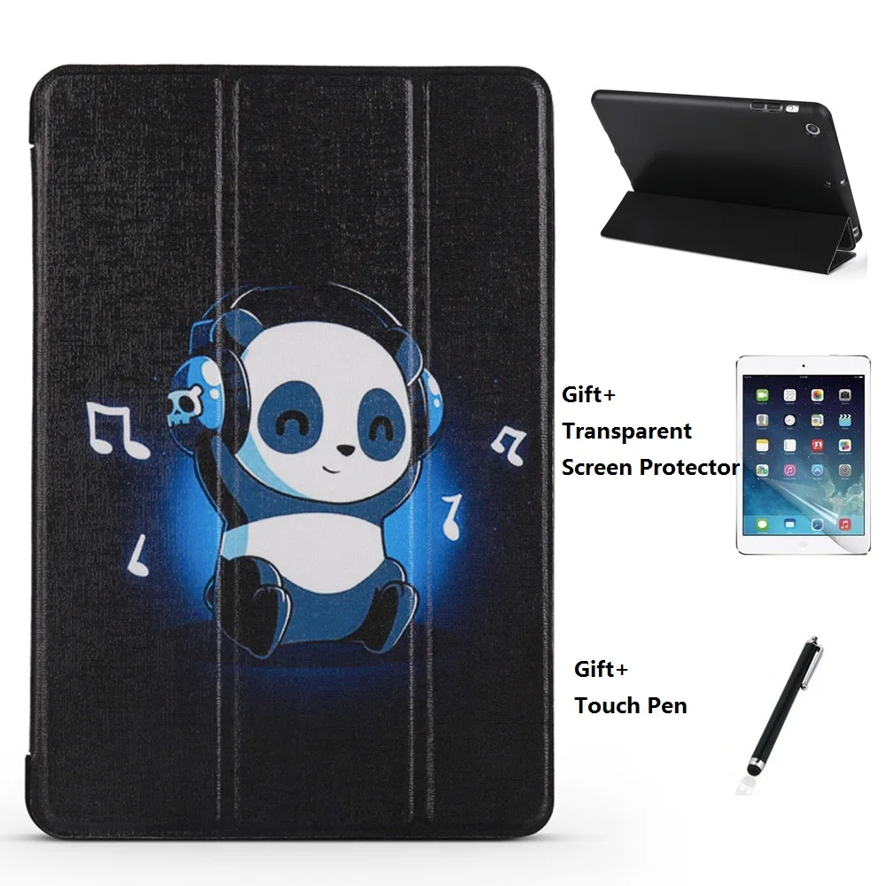 Голубой панда непрозрачный мягкий чехол для iPad Mini 12345 234 2017 2018 Air 1 2 9 7 10 5 2019 2|Чехлы
