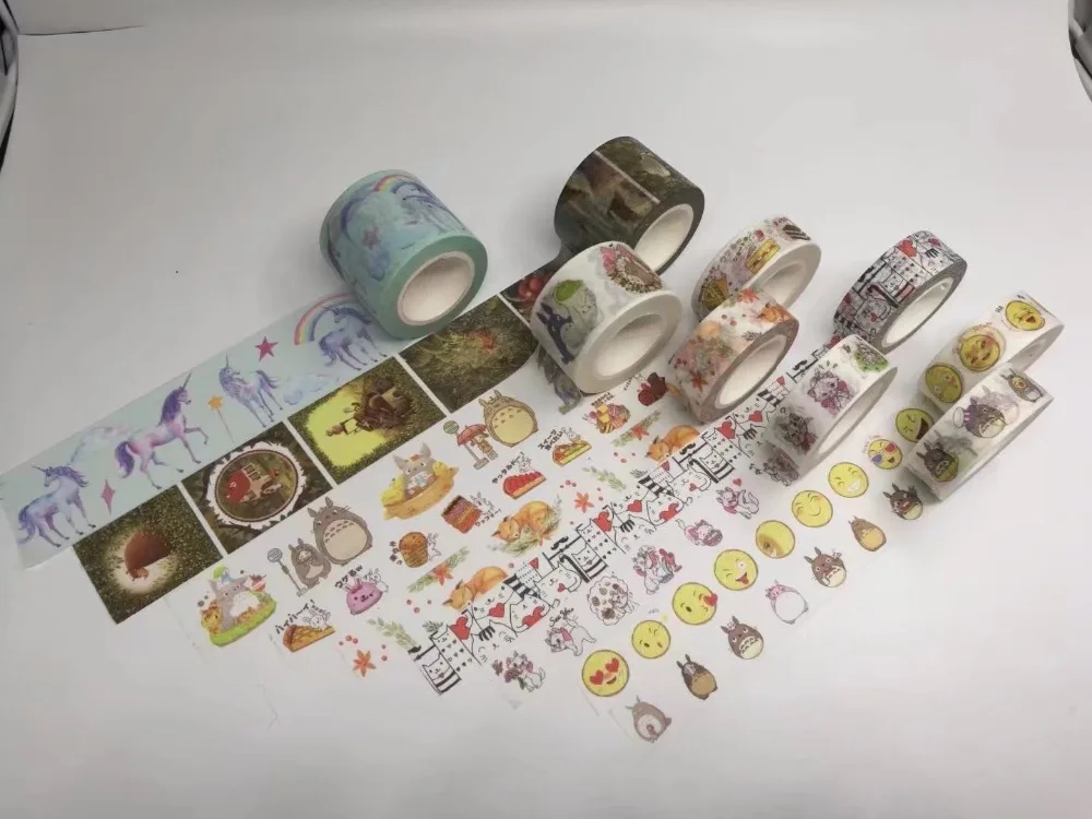Alideco декоративные клей васи клейкой ленты Животные кошка торт Скрапбукинг DIY Бумага японские наклейки Размеры 1,5 см* 10 м