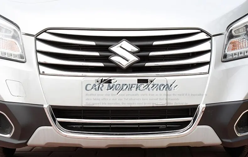 Для Suzuki S-Cross 2014 SX4 Передняя Центральная Нижняя решетка гриля отделка 2 шт крышка
