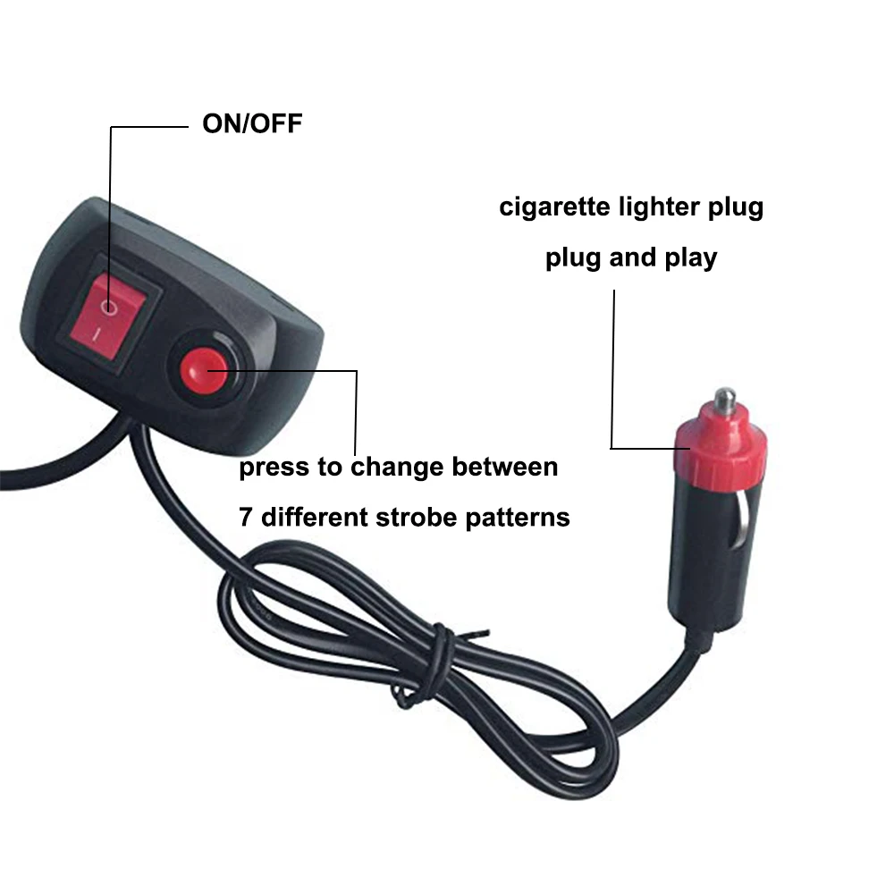 СВЕТОДИОДНЫЙ Автомобильный стробоскосветильник с 24 светодиодами Полицейская