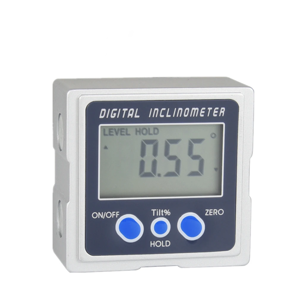 Цифровой уровень инклинометр Транспортиры с тремя поверхности угловой