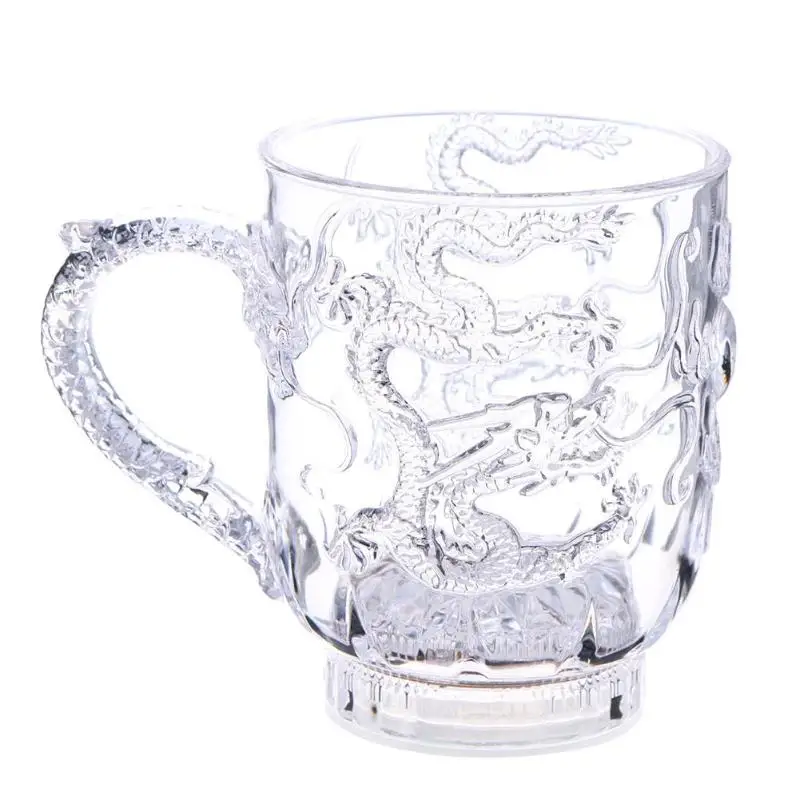 Цветная светящаяся чашка с освещением чашки для чая водой жидкость Индукционная