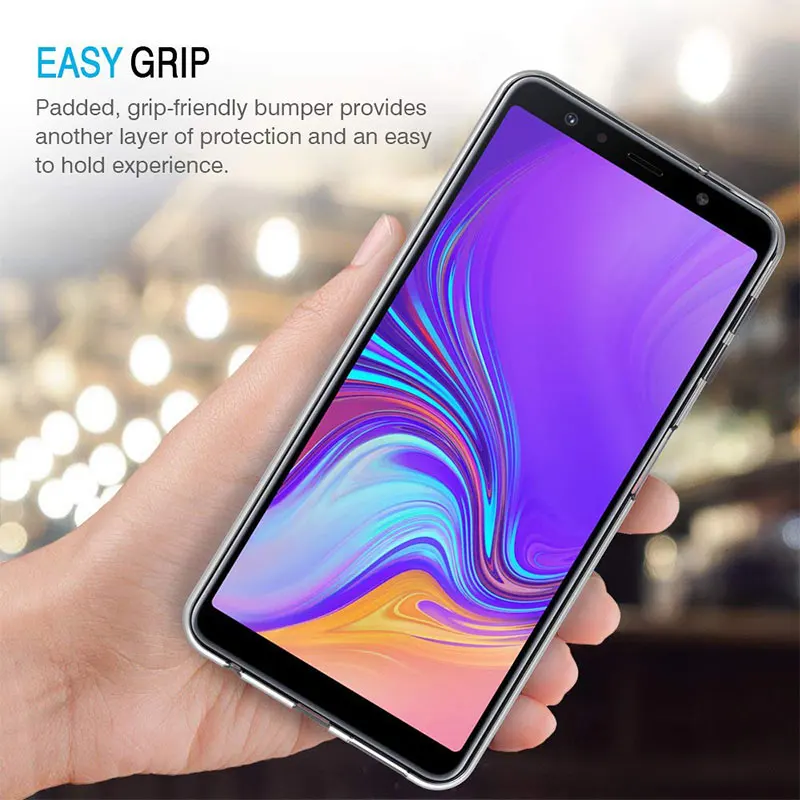 Для Samsung Galaxy A7 2018 силиконовый прозрачный Футляр задняя крышка чехол для телефона