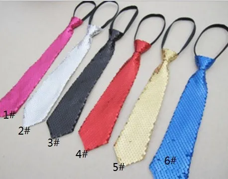 Галстук детский с блестками для дискотек вечеринок танцев |