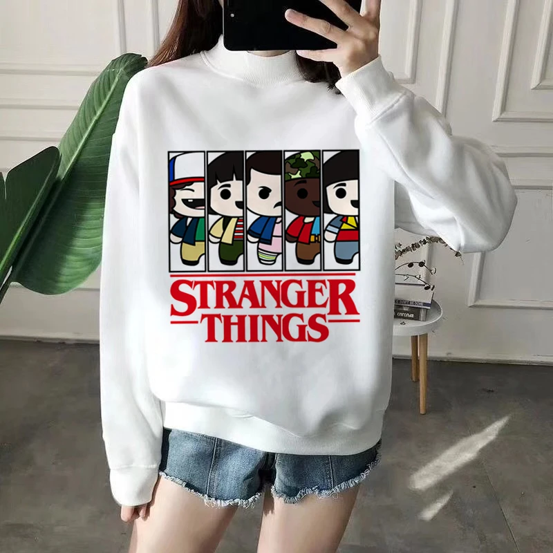 Женская толстовка с капюшоном Stranger Things перевернутыми ногами Ullzang 90s забавная