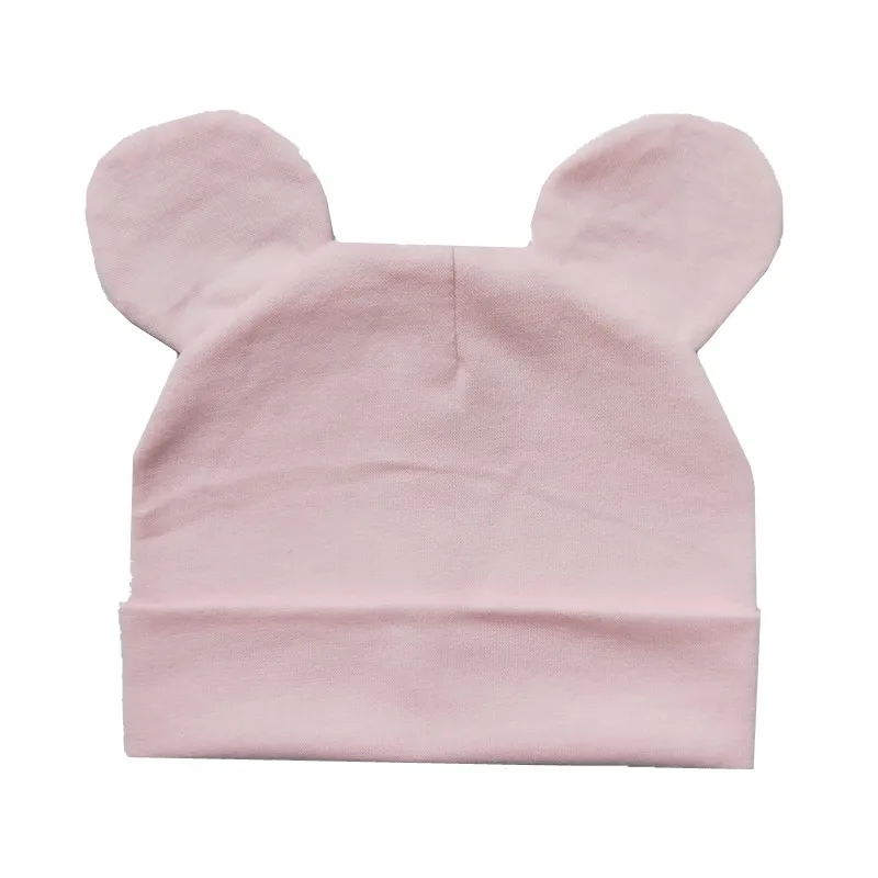 Mickey pink Хлопковая детская бейсболка дети высокого качества мальчики девочки шапка Микки Beanies Colorblock детская мягкая шапка детские теплые шапочки реквизит для фотосессии - Цвет: Mickey pink
