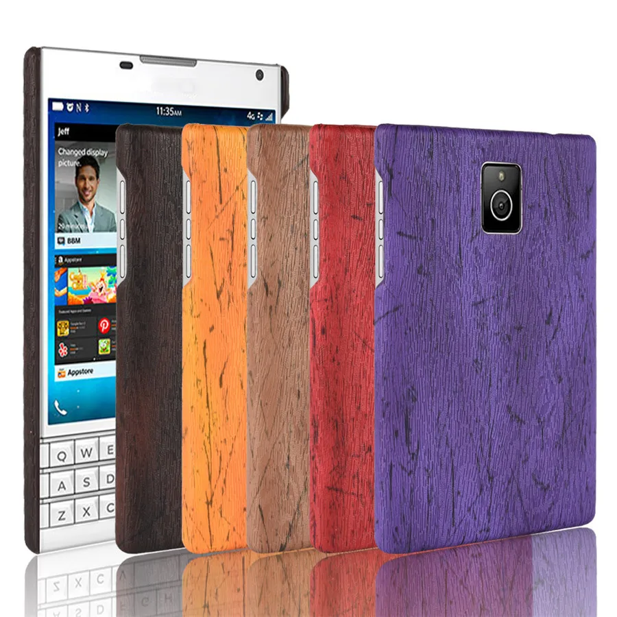 HOTSWEI для BlackBerry Passport Q30 чехол Ретро деревянная кожа дизайнерский пластиковый