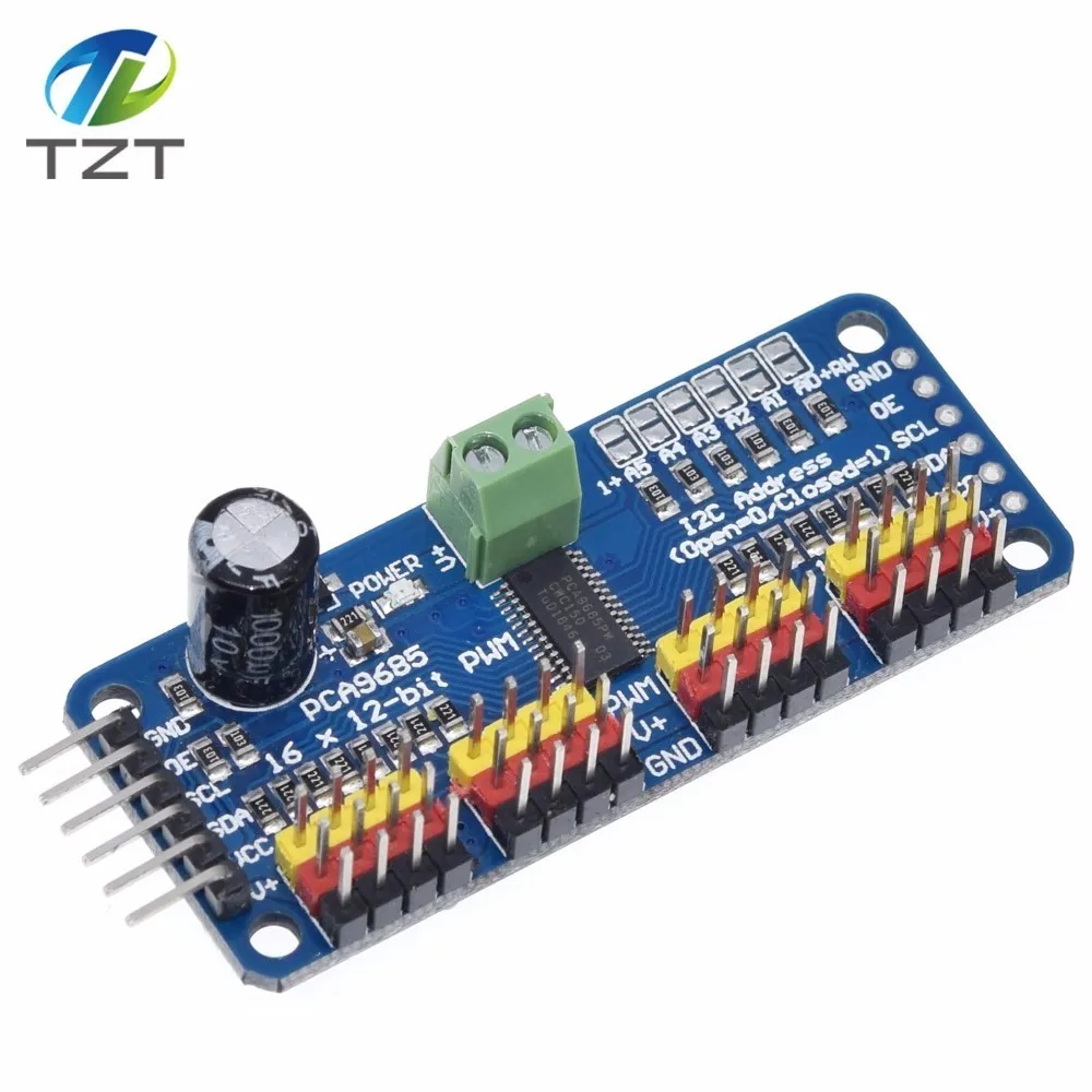 Завеса 16 канальный 12 битная ШИМ сервопривод I2C интерфейс PCA9685 для Arduino Raspberry Pi DIY Servo