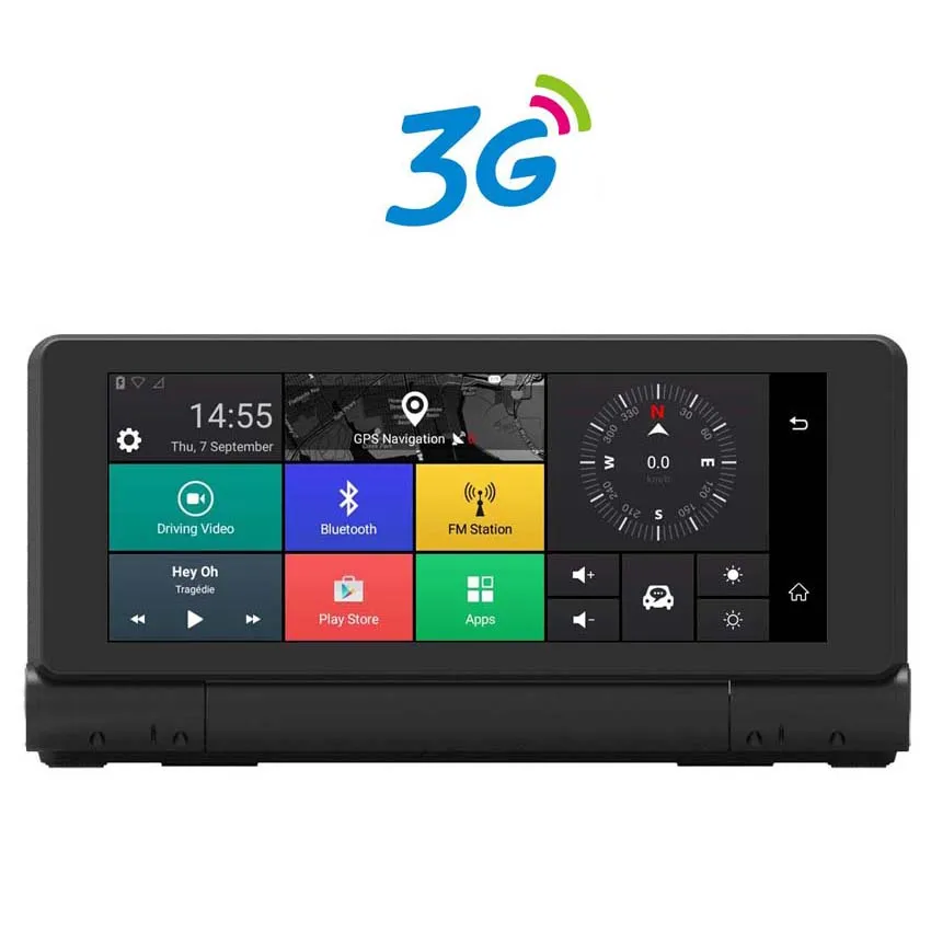 3g ANSTAR 4G Автомобильный видеорегистратор gps камера-навигатор 6,8" Android 5,0 Bluetooth HD1080P ADAS видео рекордер камера регистратор видеорегистратор Русский - Название цвета: 3g