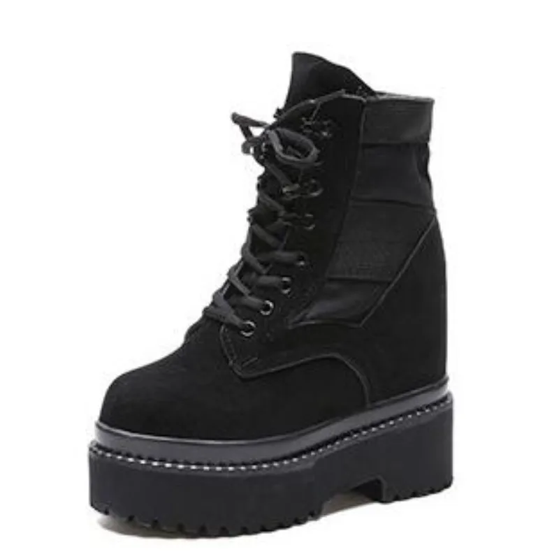 2018 женские ботильоны модная зимняя повседневная обувь на платформе кроссовки