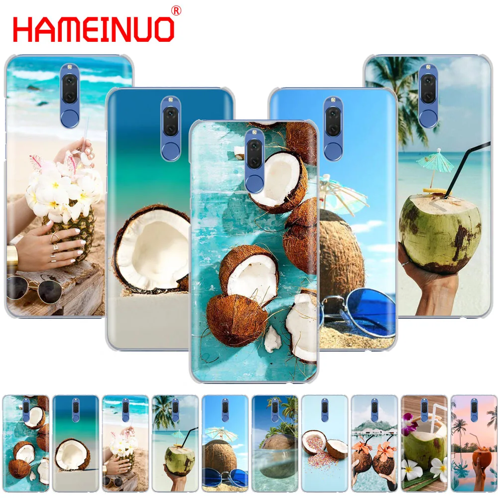 HAMEINUO кокосовый на пляже чехол для телефона Huawei NOVA 2 2S 3e PLUS LITE P smart 2018 enjoy 7s mate 7 8 9 10 pro