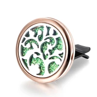 fruit tree car air perfume diffuser stainless steel vent freshener tree of life car clip aroma essential oil diffuser locket