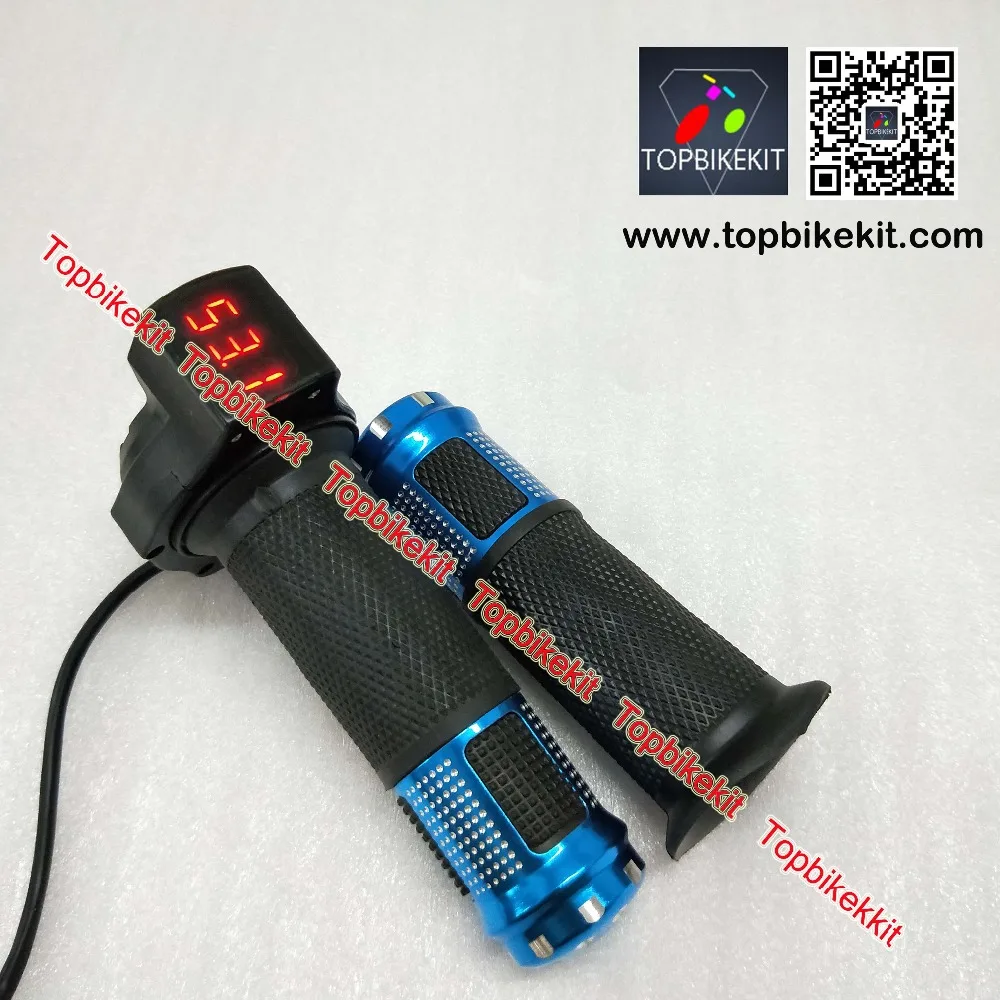 12 V-99 V, фара для электровелосипеда в поворот ручки дроссельной заслонки руль с светодиодный Дисплей для электрический велосипед Ebike е-скутер способный преодолевать Броды детали для электровелосипеда