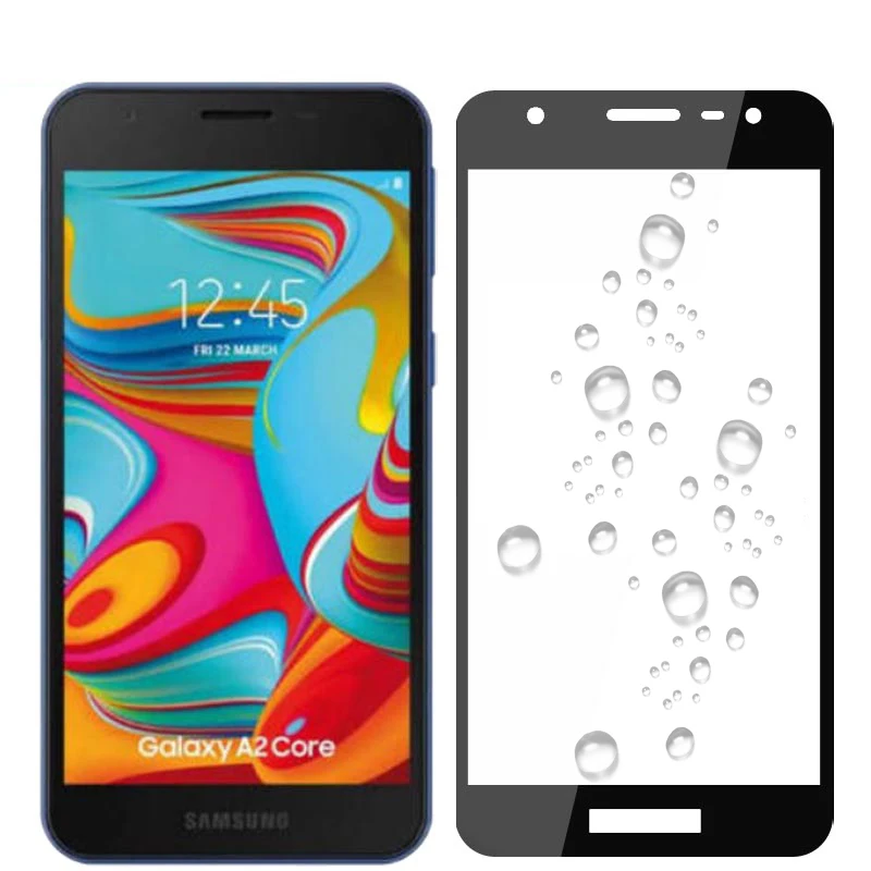 2 в 1 Защитное стекло для экрана Samsung A2 Core Защита объектива камеры samsung Galaxy a2core A260F