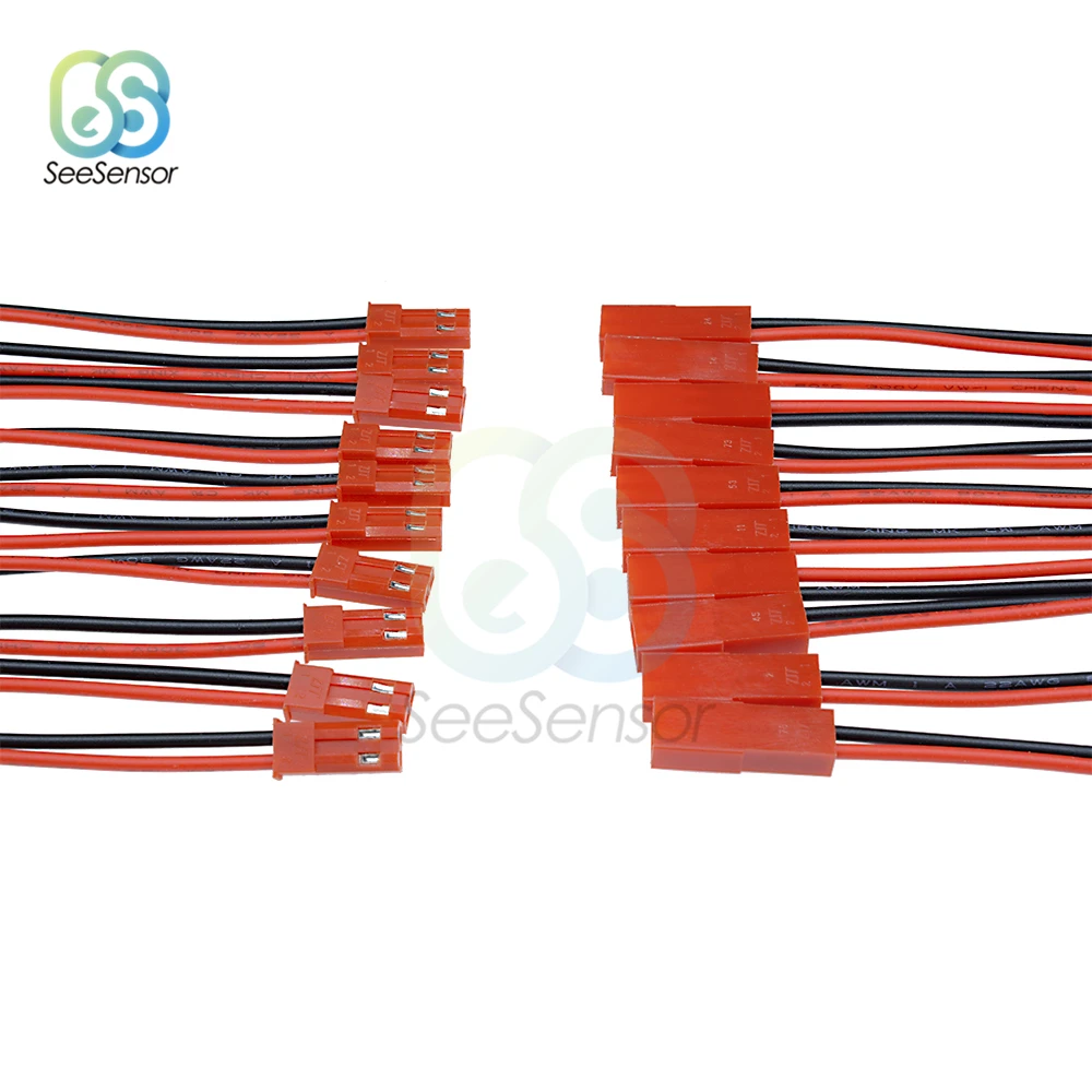 5 пар 100 мм 2 контактный разъем jst