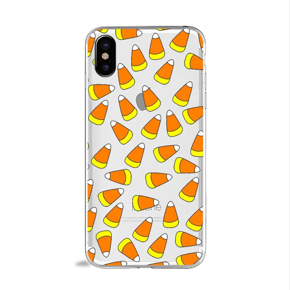 TPU D1740 Осенний оранжевый Хэллоуин Кукуруза лиса чехол для телефона для iPhone 11 PRO MAX 5S 6s 8 7 plus XR XS X P20 pro осень Тыква ТПУ силиконовый чехол - Цвет: TPU D1740