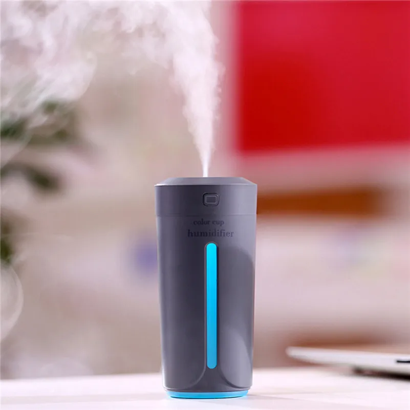 230ml Mini Air Humidifier USB Ultrasonic Car Aroma Diffuser Electric Essential Oil Cup#101130 |