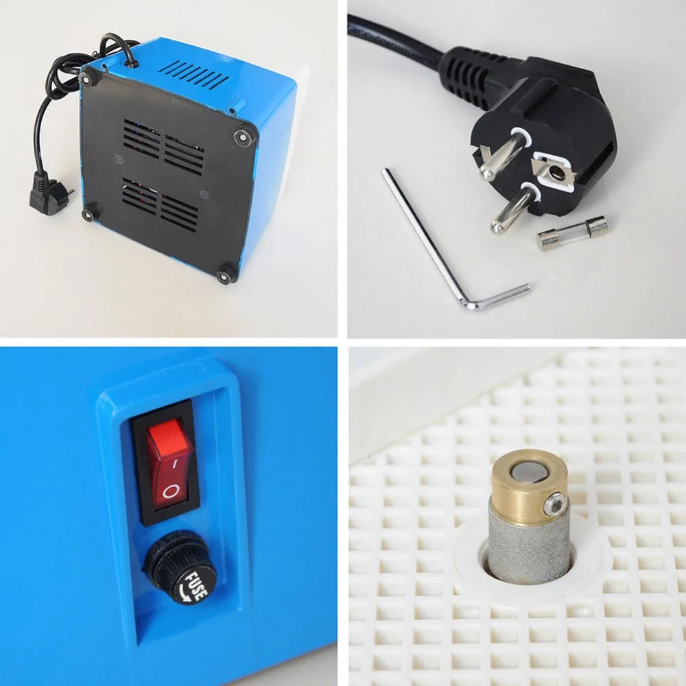 AC 220V 0.1A портативный мини-автоматический шлифовальный станок, шлифовальный инструмент для алмазного стекла, домашний DIY синий маленький шлифовальный станок