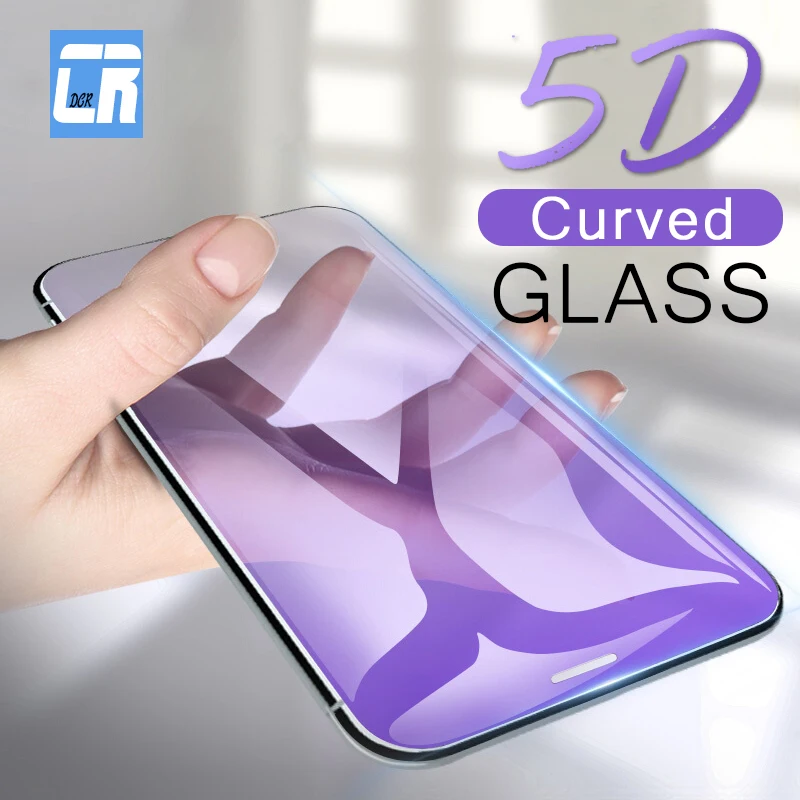 DCR 5D (4D улучшенный) Полноэкранный протектор закаленное стекло для iPhone X 8 7 6 6s Plus