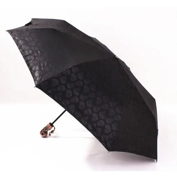 Горячая Распродажа Уникальный креативный Зонт с черепом анти УФ Солнечный