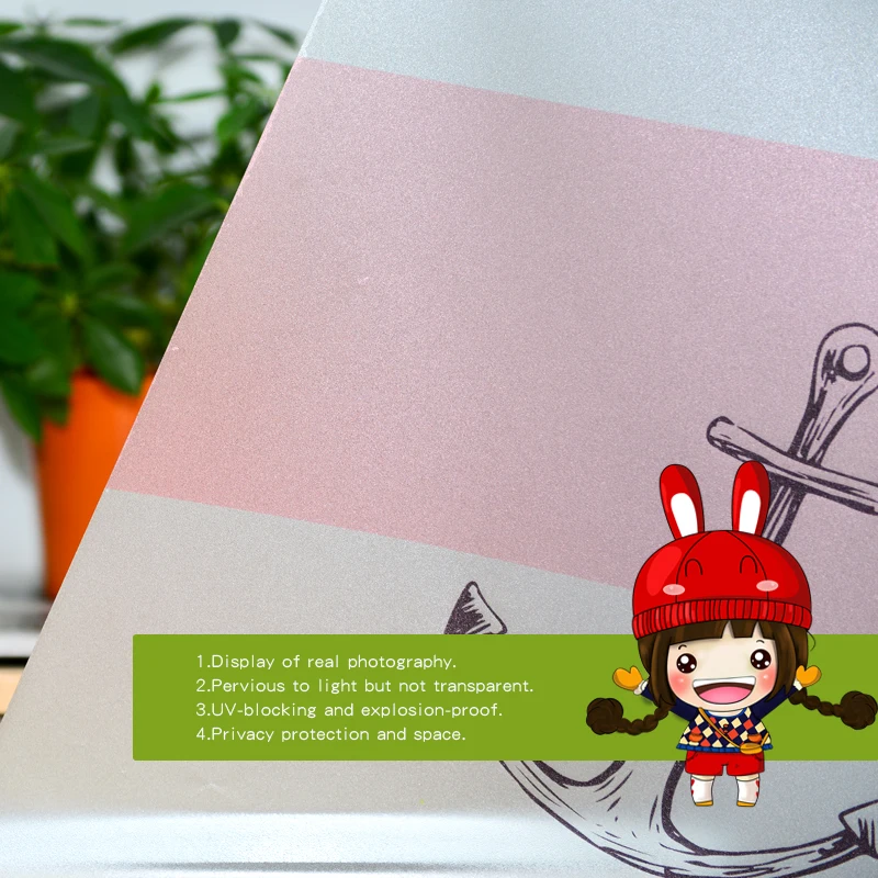 Бесплатная индивидуальные витражи статический цепляются фильм окна матовые