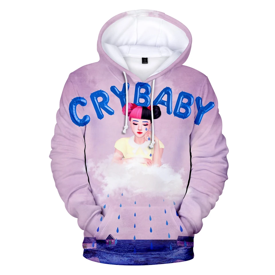 

Aikooki New CRY BABY Sweatshirts Men/Women Fashion Casual Hip Hop Hoodie 3D Print CRY BABY Hoodie Pullover Hooded Top