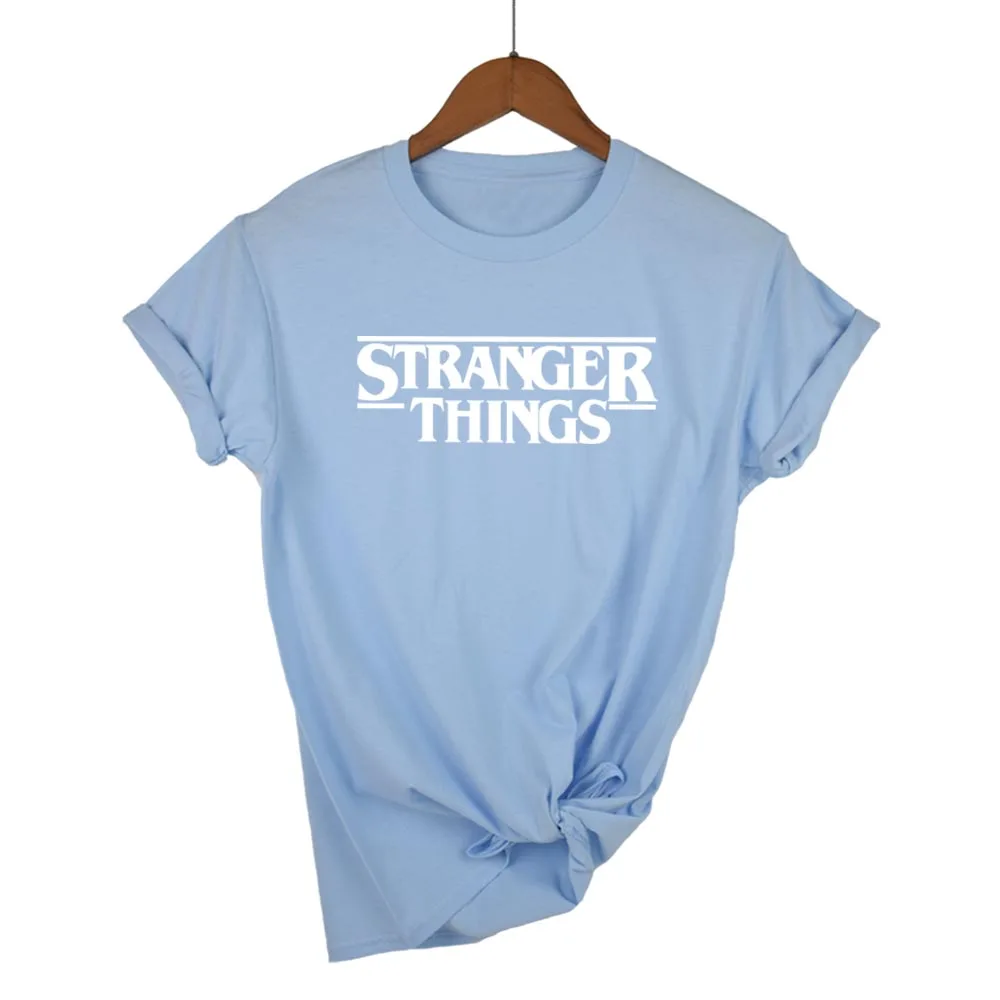 Странные Вещи Ringer Tee хипстерские рубашки Tumblr графическая футболка для женщин мужской с принтами с буквами Футболка Мода хлопок повседневное Топы корректирующие