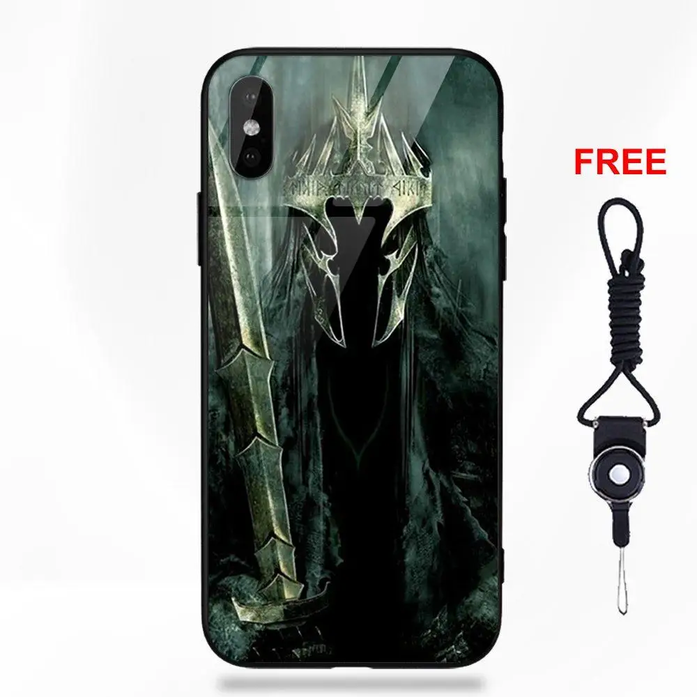 Vvcqod для Apple iPhone 5 5C 5S SE 6 6S 7 8 Plus X XS Max XR мягкая ТПУ Рамка+ закаленное стекло крышка Хоббит Властелин колец Lotr