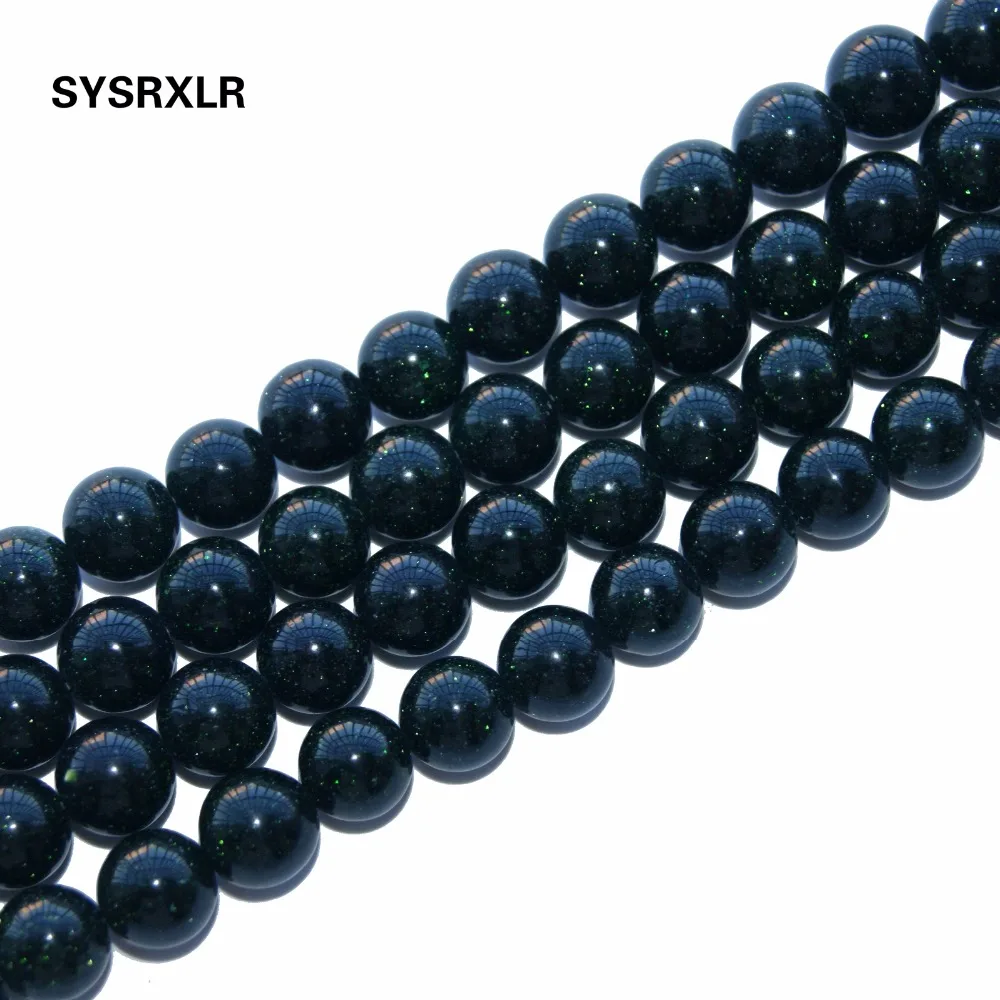 Оптовая продажа бусины из натурального камня темно-зеленые пески незакрепленные